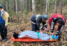 Фото - Спасатели эвакуировали девочку на спинальном щите из леса под Североуральском