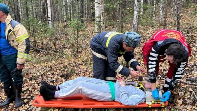 Фото - Спасатели эвакуировали девочку на спинальном щите из леса под Североуральском